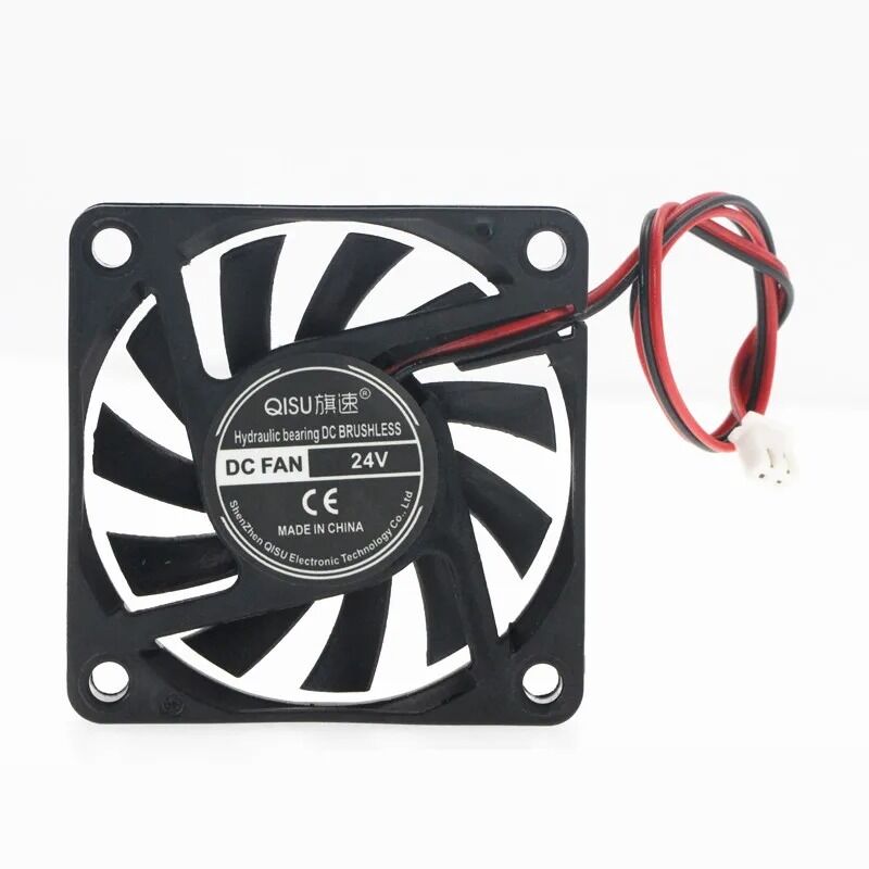 QISU/ 6010 sessiz fan 60*60*10mm 24 v 12 v için 5 v 6 CM/CM