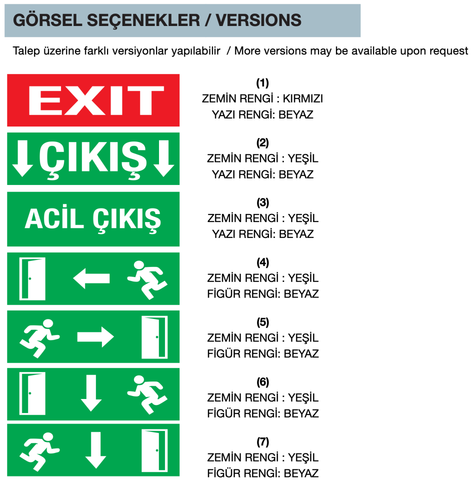 Exproof Exit Armatür Zone-1 Acil Çıkış Armatürü 9W 220V
