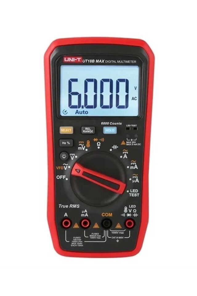 Unit UT18B MAX True RMS Dijital Multimetre