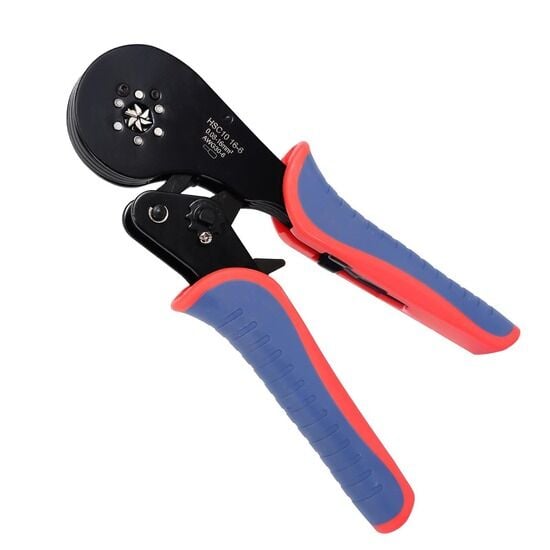 6 Köşe 0.08-16 mm² İzoleli Kablo Ucu Sıkma Pensesi HSC10 16-6  | Profesyonel Seri