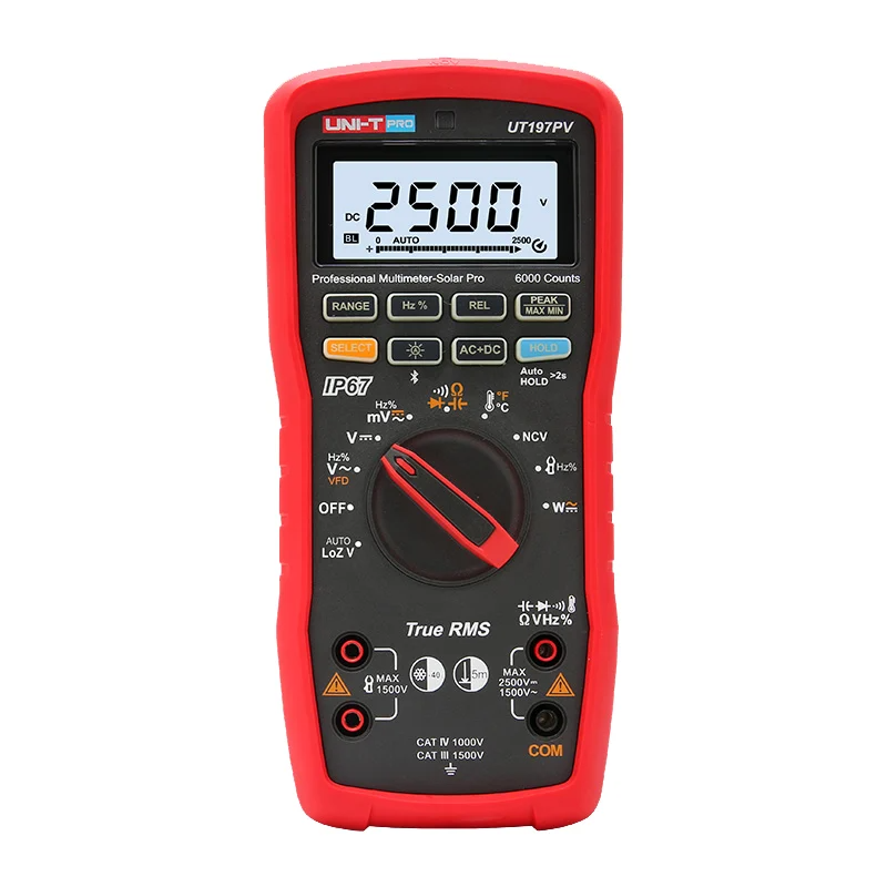 UNI-T UT197PV Dijital Multimetre Solar