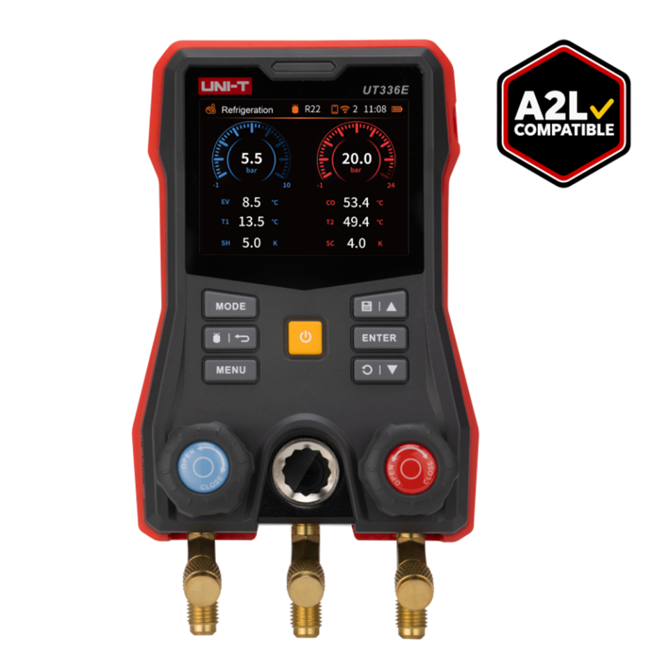 UNI-T UT336E KIT Kablosuz Sıcaklık Kelepçeli Dijital Manifold Ölçüm Seti