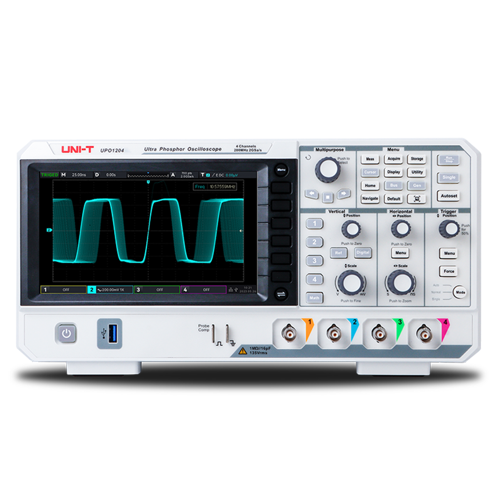 UNI-T UPO1204 200MHz 4 Kanal Dijital Osiloskop 2GSa/s