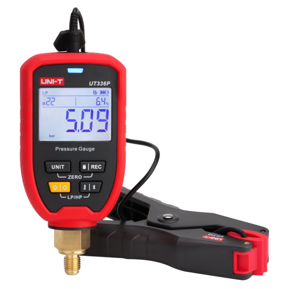 UNI-T UT336P KIT Kablosuz Basınç Ölçer ve Sıcaklık Kelepçesi Seti
