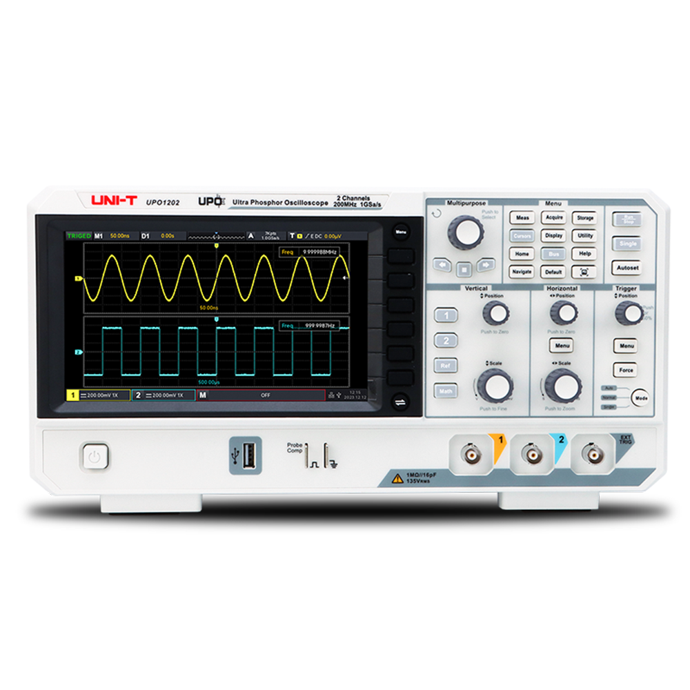 UNI-T UPO1202 200MHz 2 Kanal Dijital Osiloskop 1GSa/s