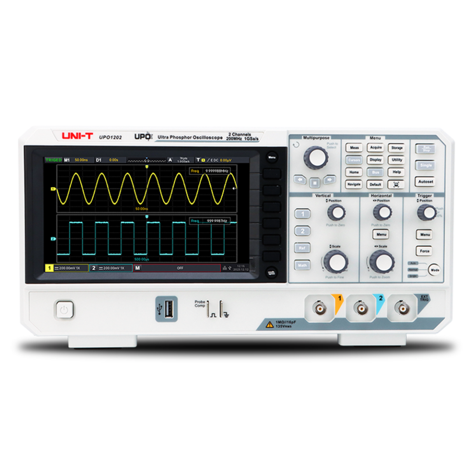 UNI-T UPO1202 200MHz 2 Kanal Dijital Osiloskop 1GSa/s
