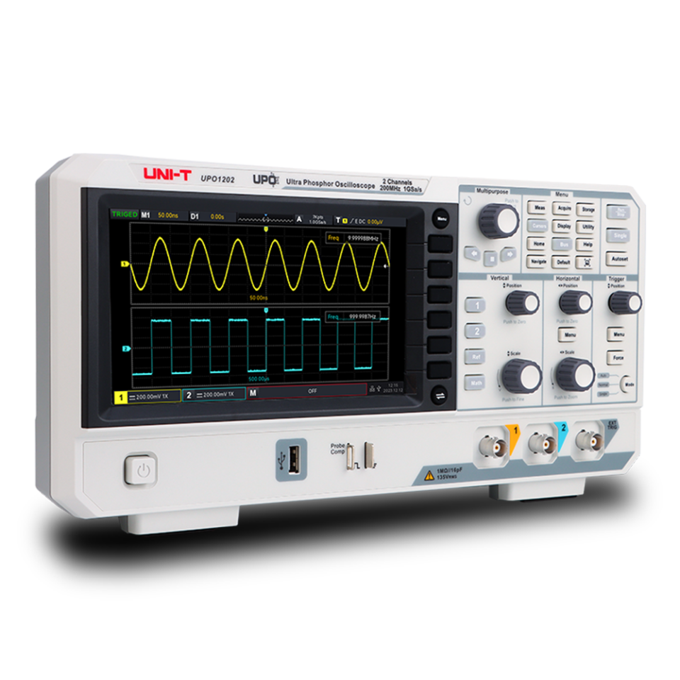 UNI-T UPO1202 200MHz 2 Kanal Dijital Osiloskop 1GSa/s
