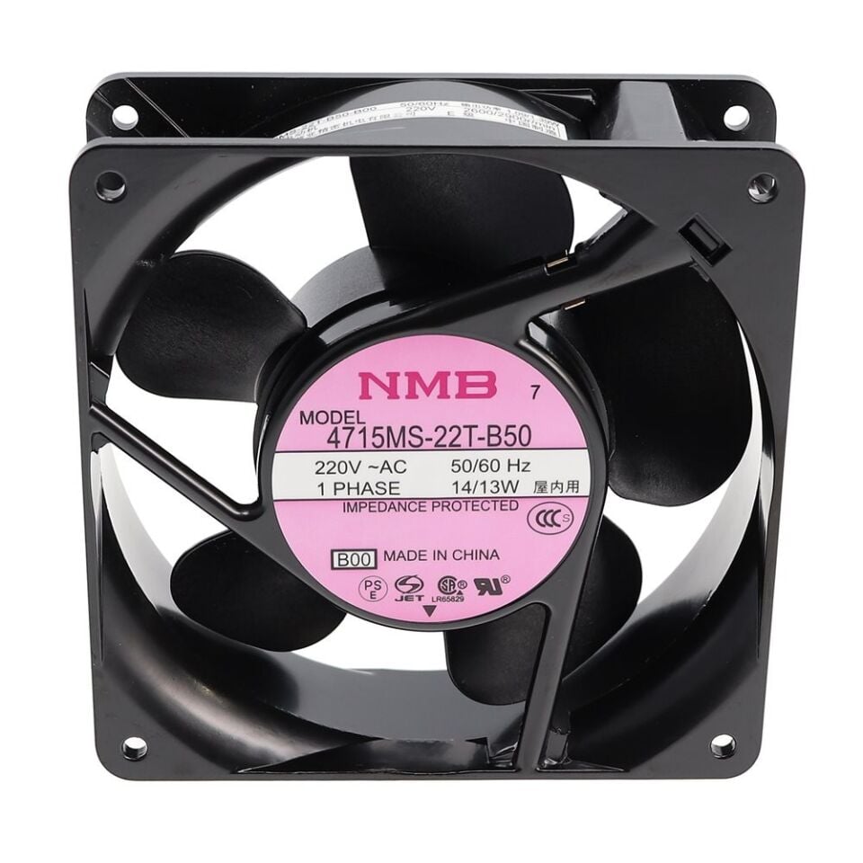 NMB 4715MS-22T-B50-B00, 120x120x38mm 220VAC 14/13W FAN