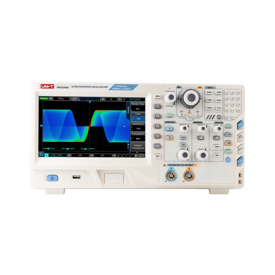 UNI-T UPO3352E 350MHz 2 Kanal Karma Sinyal Osiloskop