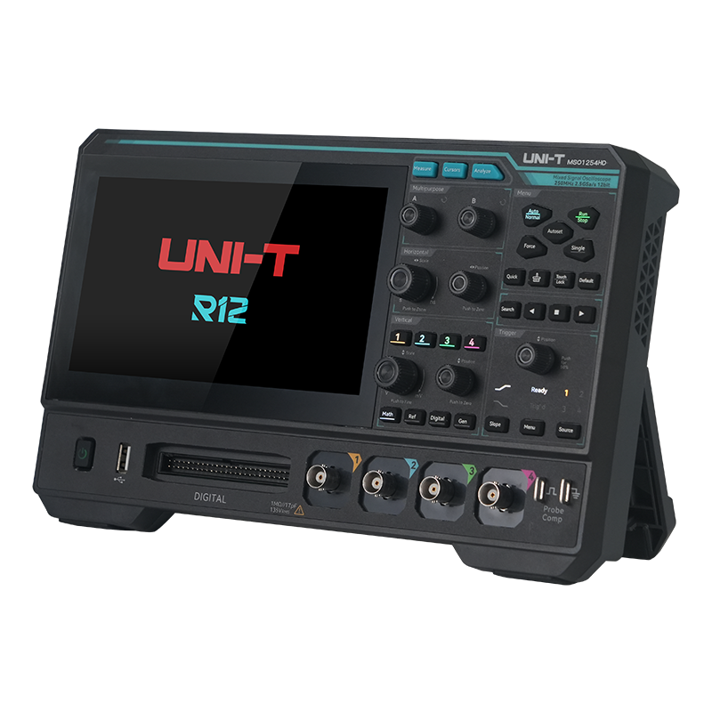UNI-T MSO1254HD 250MHz 4 Kanal 12 Bit Karışık Sinyal Osiloskop