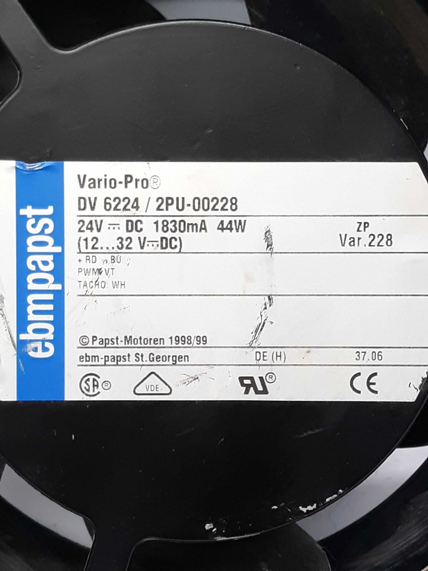 EBMPAST DV 6224/2PU-00228 FAN