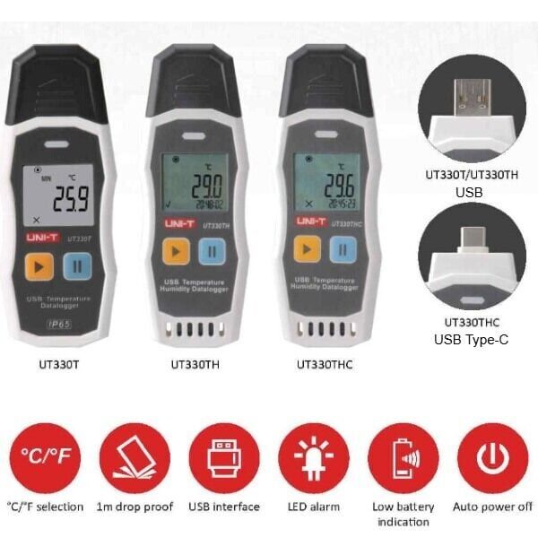 Unit UT330THC USB Datalogger