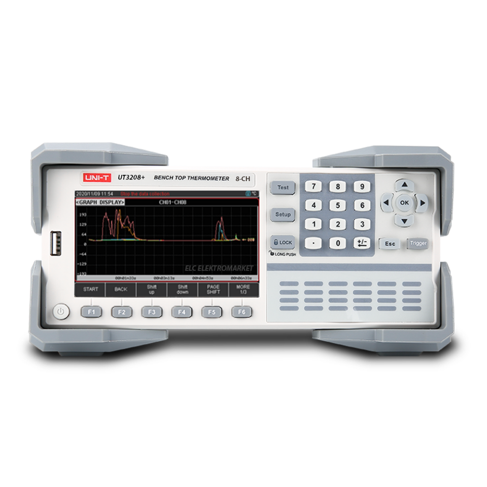 UNI-T UT3208+ 8 Kanal Çok Kanallı Sıcaklık Test Cihazı