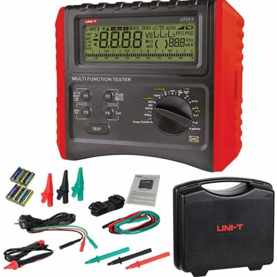 UNI-T UT593 Çok Fonksiyonlu Elektrik Tesisat Test Cihazı