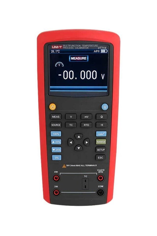 UNI-T UT714 Dijital Çok Fonksiyonlu Sıcaklık Proses Kalibratörü