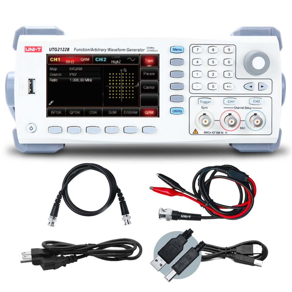 UNI-T UTG2122B 120MHz 2 Kanal Fonksiyon / Keyfi Dalga Jeneratörü