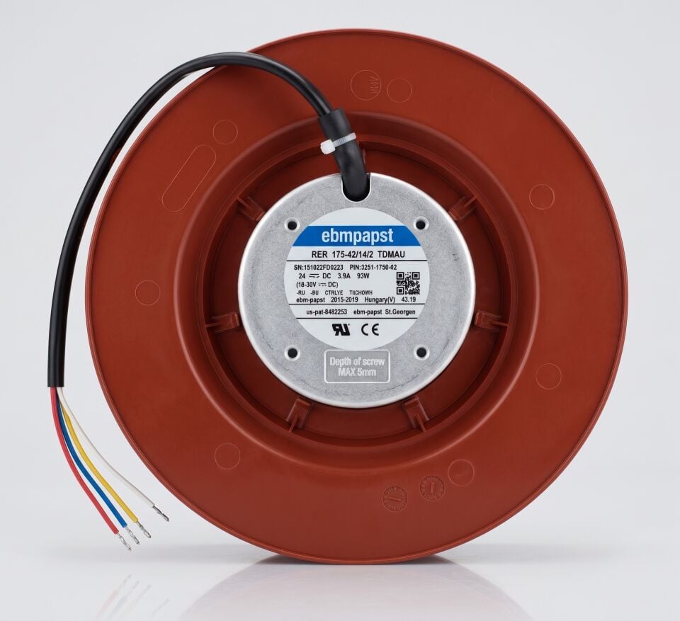 EBM-Papst RER 175-42/14/2 TDMAU Santrifüj Fan 24V DC