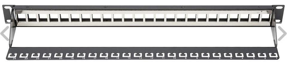 DIGITUS DN-91411-LF 24'LÜ BOŞ PATCH PANEL ZIRHLI