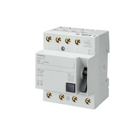 Siemens 5SM3348-6 Kaçak Akım Koruma Şalteri 4P 100A 30mA A Tipi