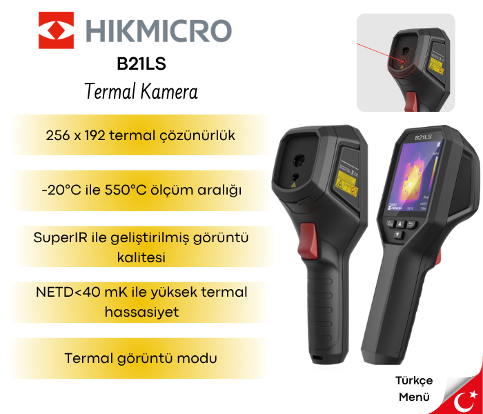 HIKMICRO B21LS El Tipi Termal Kamera 256x192 Wi-Fi