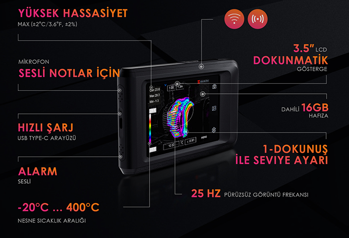 HIKMICRO Pocket2 Termal Kamera 256x192 25Hz