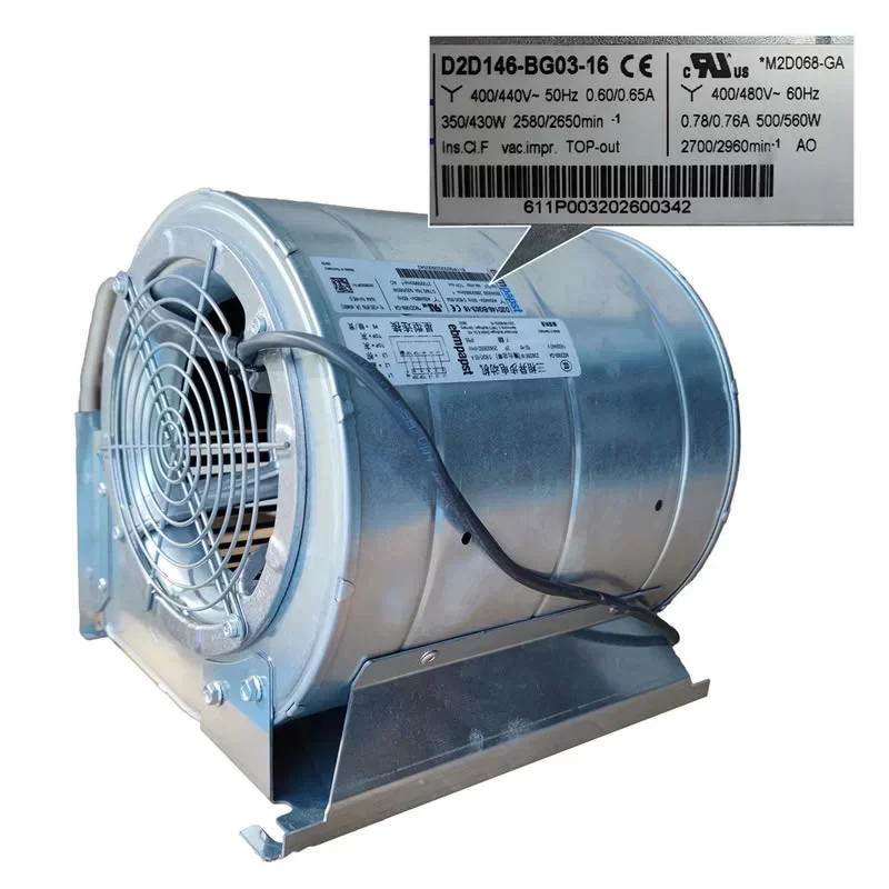 ebmpapst D2D146-BG03-16 400V/480V 146mm Çift Emişli Radyal Fan