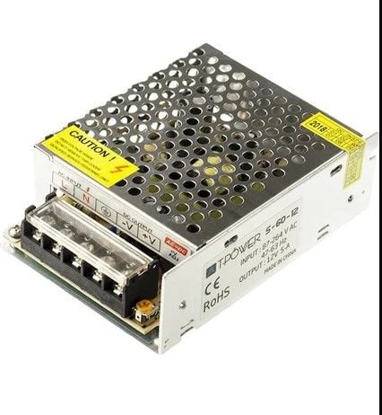 T POWER S-60-12 DC 12 V 5 A METAL KASA LED SÜRÜCÜ