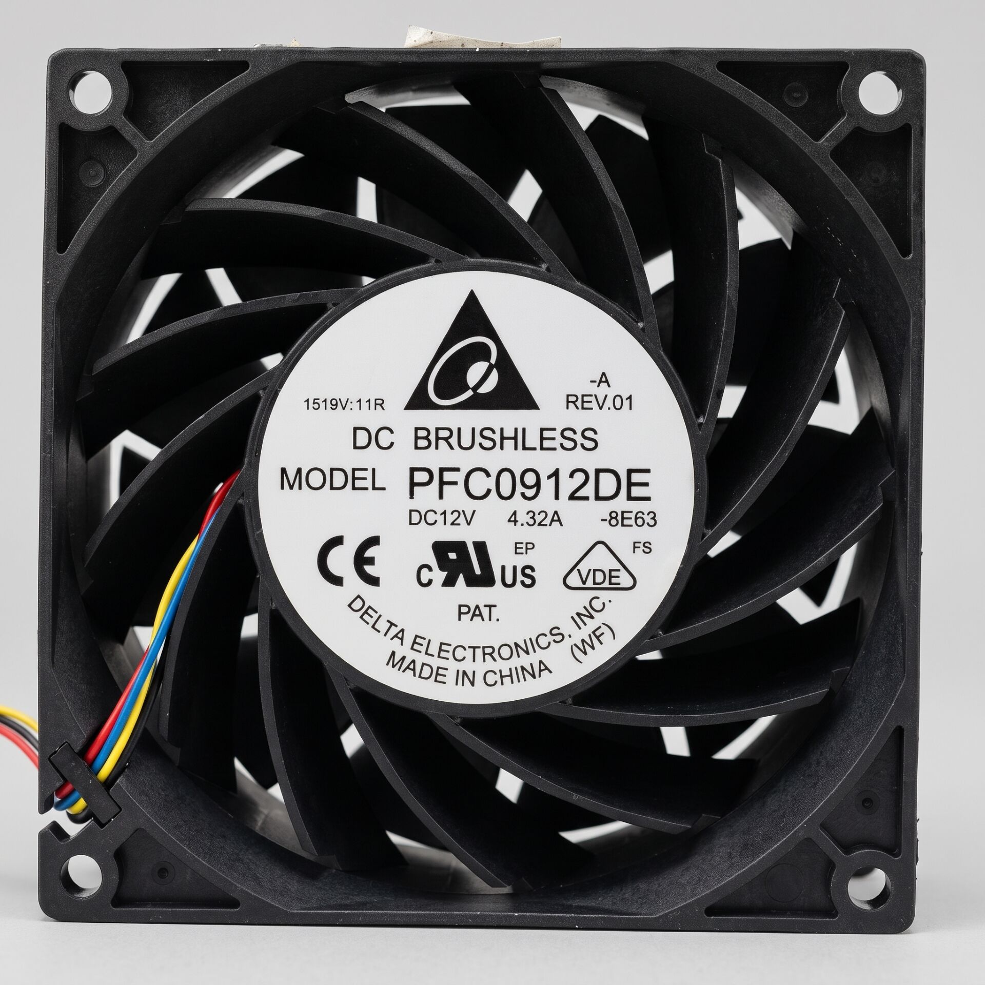 Delta Electronics PFC0912DE 12V DC Kare Fan