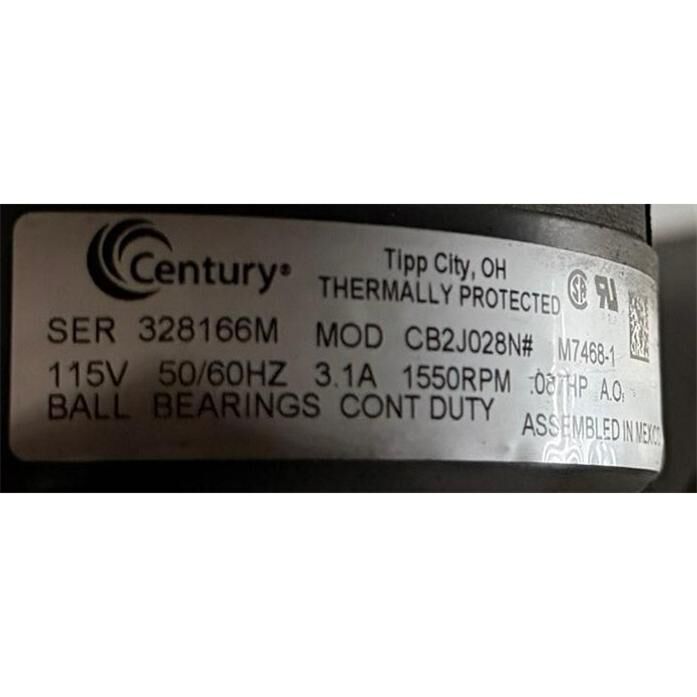 Century SER 328166M Lincoln Kaynak Makine Fanı