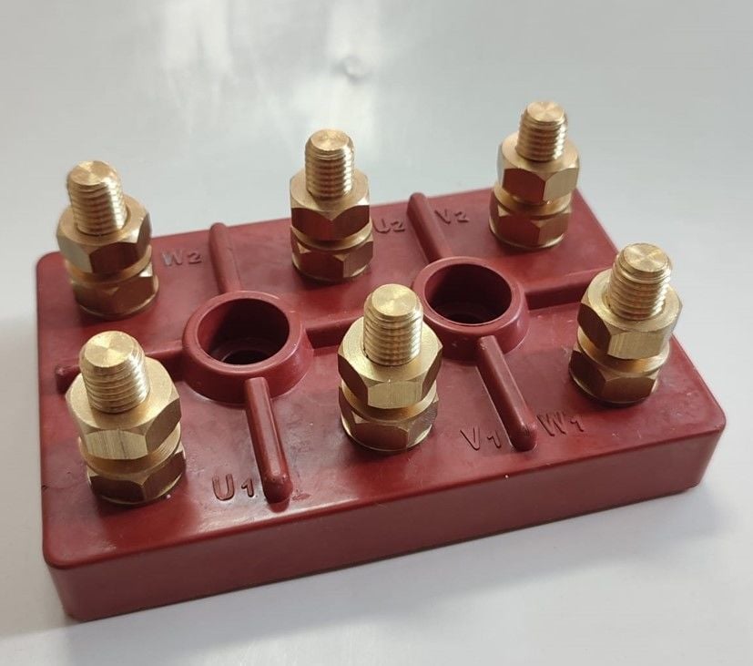 BAKALİT VE CAM ELYAFLI ISIYA DAYANIKLI PİRİNÇ VİDALI MOTOR KLEMENSİ