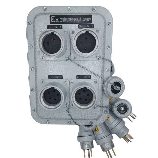 EXPROOF 4'LÜ TRİFAZE 380V FİŞ + PRİZ