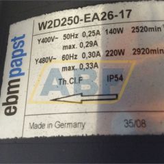 EBMPAPST W2D250-EA26-17 FAN