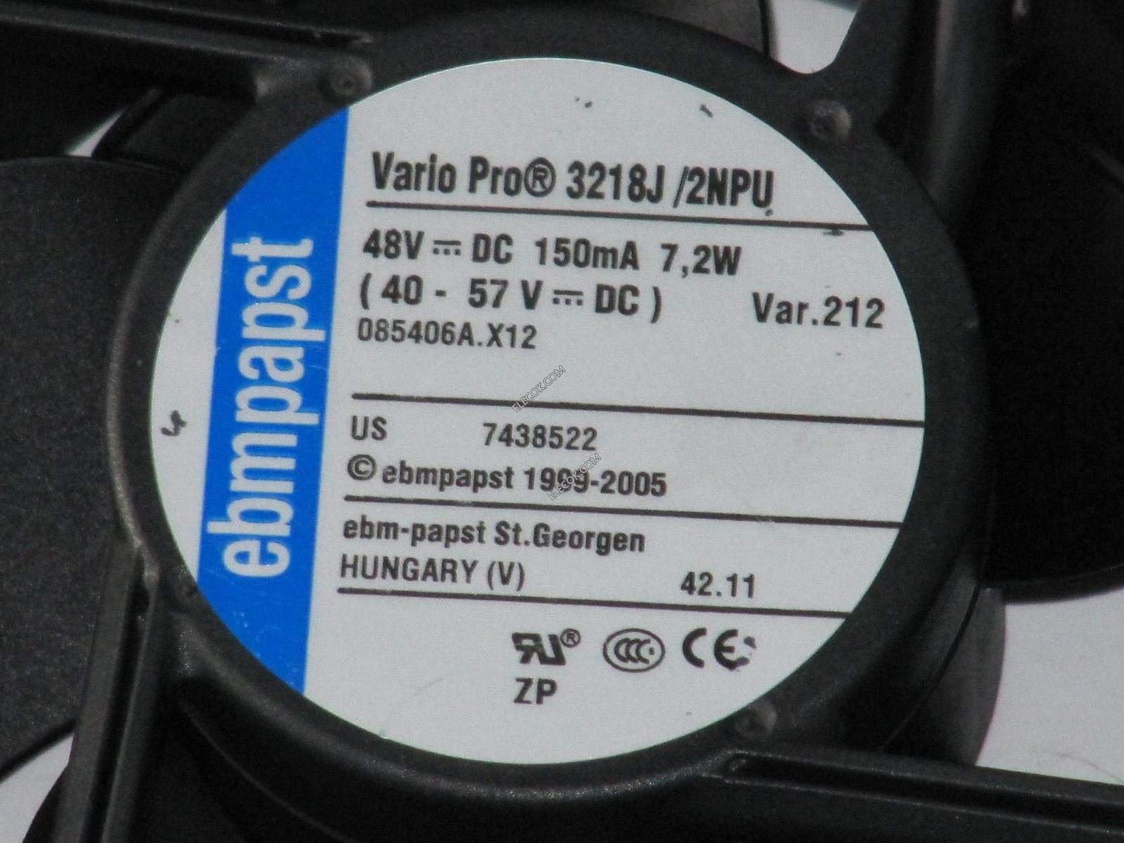 EBMPAPST 3218J/2NPU FAN